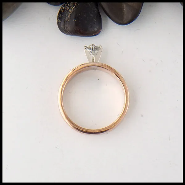Celtic Ring with Reclaimed Diamond
