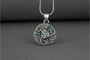 Celtic Triskelion Handmade Sterling Silver Necklace