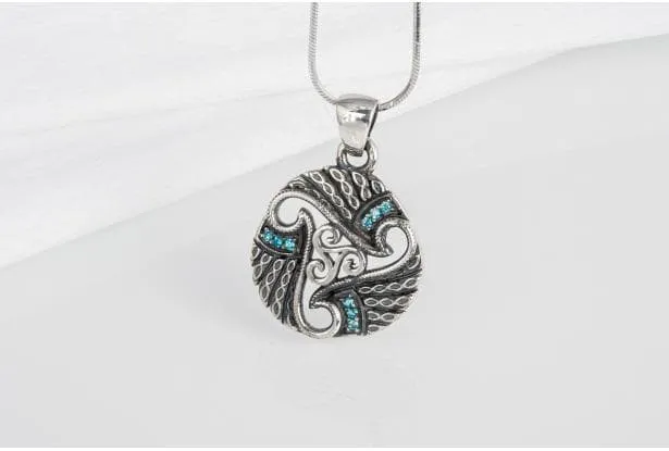 Celtic Triskelion Handmade Sterling Silver Necklace