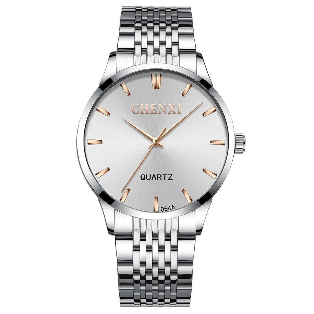 CHENXI Luxury Men Analog Quartz Watch Top Brand Man Business Watches Stainless Steel Waterproof Men&#39;s Wristwatches Clock