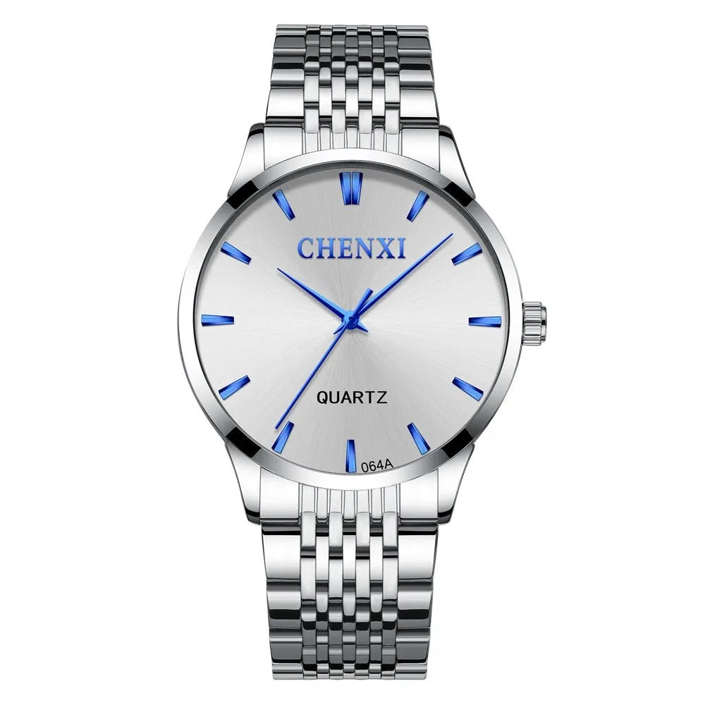 CHENXI Luxury Men Analog Quartz Watch Top Brand Man Business Watches Stainless Steel Waterproof Men&#39;s Wristwatches Clock