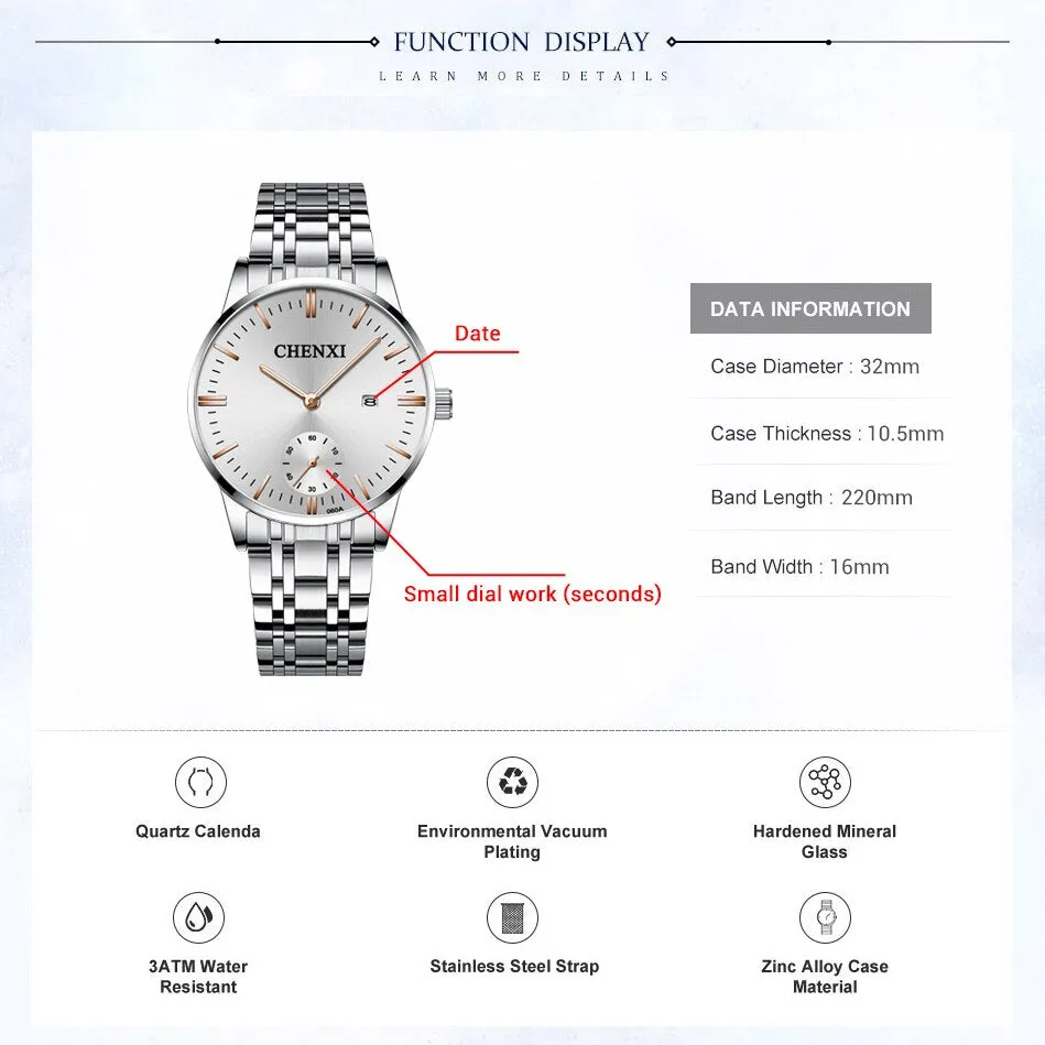 CHENXI Quartz Women Watch Women&#39;s Fashion Clock Watches Top Luxury Female WristWatches Waterproof Ladies Dress relogio feminino