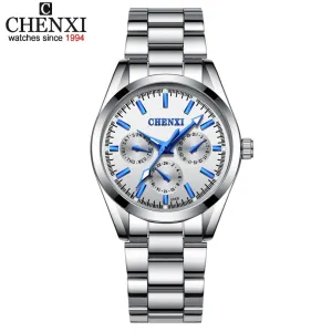 CHENXI Silver Watch Women Watches Lady Fashion Bracelet Quartz Wristwatches Female Clock Relogio Feminino Montre Femme