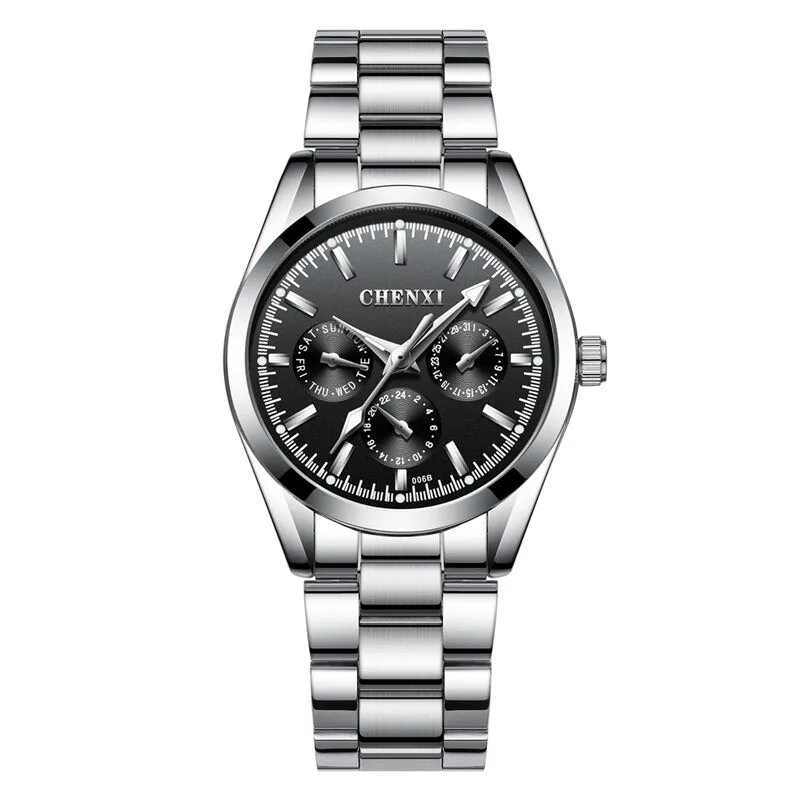 CHENXI Silver Watch Women Watches Lady Fashion Bracelet Quartz Wristwatches Female Clock Relogio Feminino Montre Femme