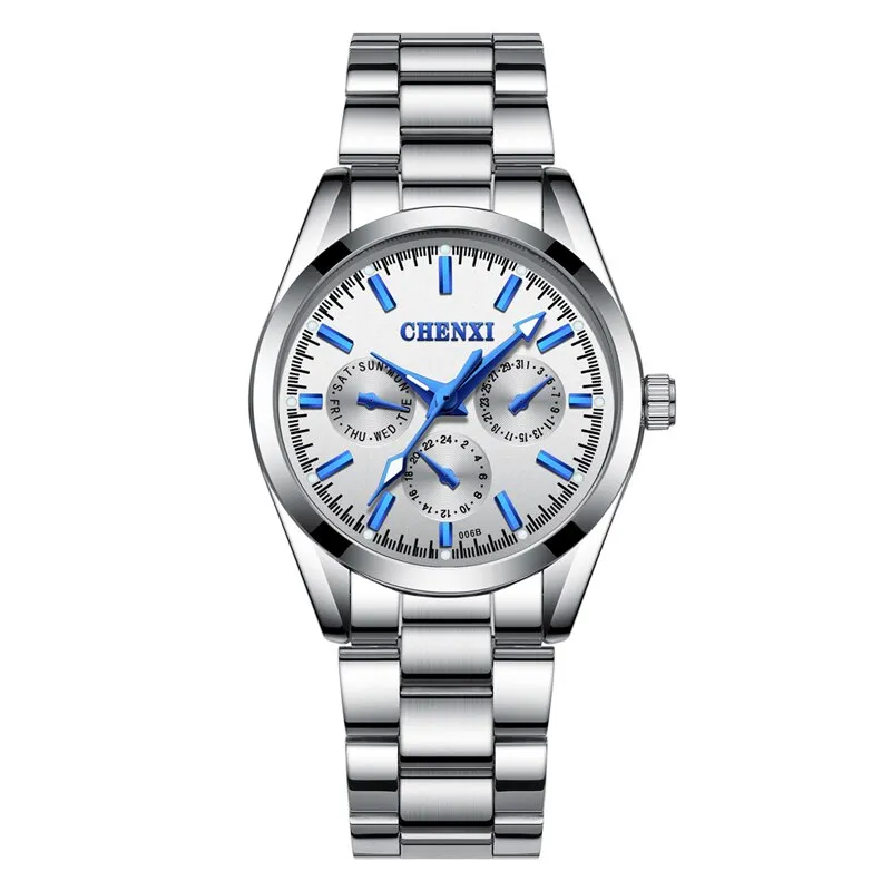 CHENXI Silver Watch Women Watches Lady Fashion Bracelet Quartz Wristwatches Female Clock Relogio Feminino Montre Femme