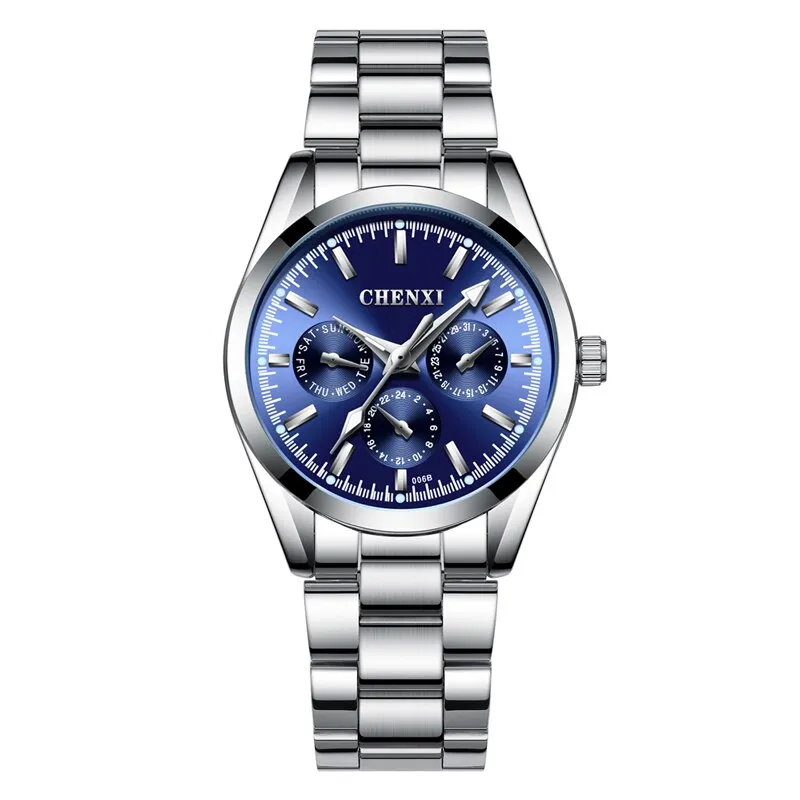 CHENXI Silver Watch Women Watches Lady Fashion Bracelet Quartz Wristwatches Female Clock Relogio Feminino Montre Femme