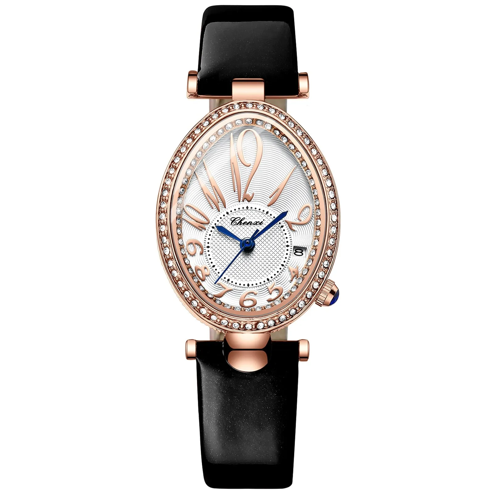 CHENXI Women&#39;s Watches Fashion Dress Rose Gold Clock Waterproof Women Wrist Watch Fashion Casual Ladies Quartz Leather Watch