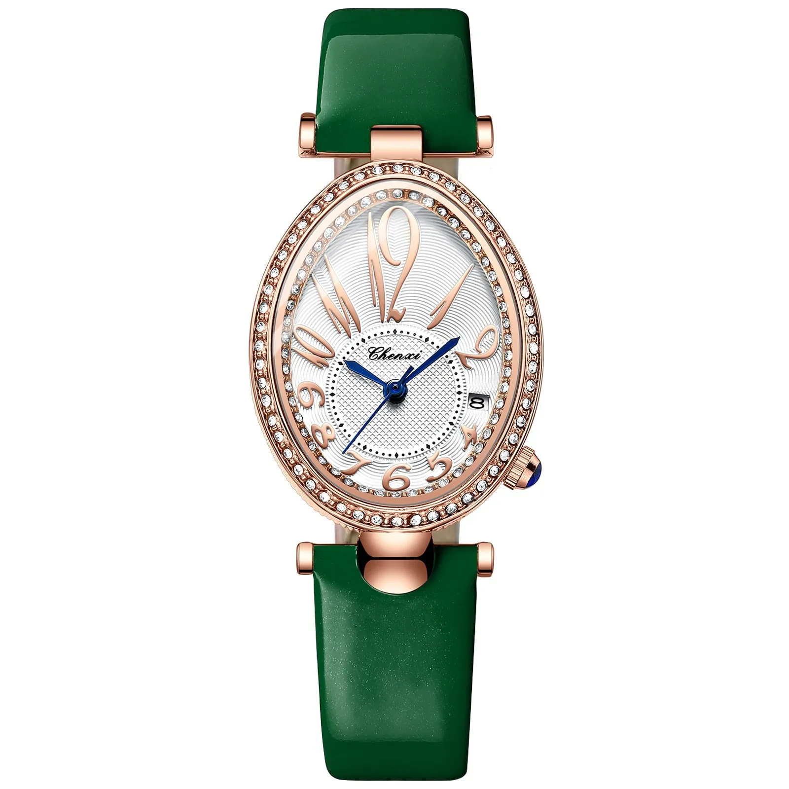 CHENXI Women&#39;s Watches Fashion Dress Rose Gold Clock Waterproof Women Wrist Watch Fashion Casual Ladies Quartz Leather Watch