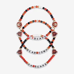 Chicago Bears 3 Pack Friendship Bracelet