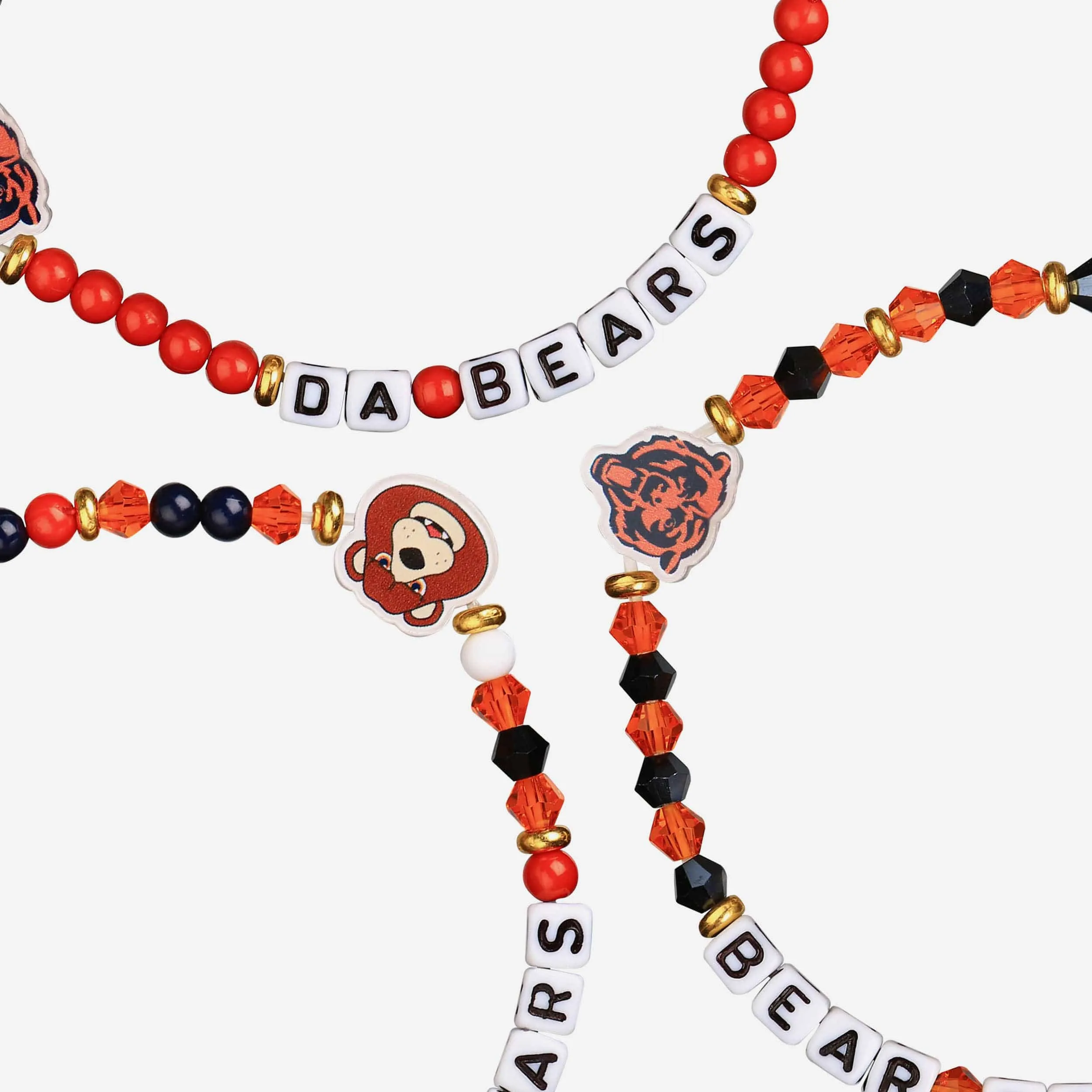 Chicago Bears 3 Pack Friendship Bracelet