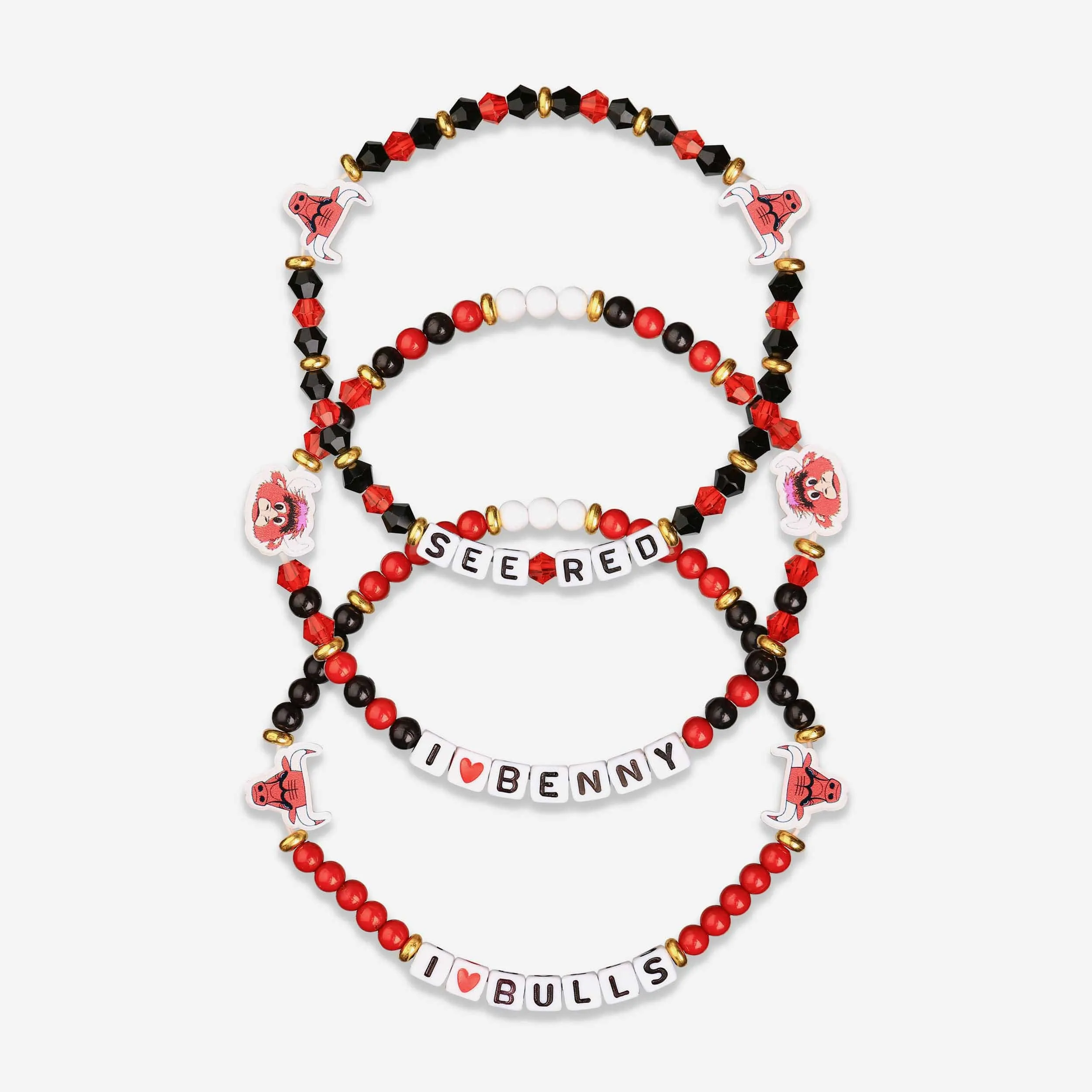 Chicago Bulls 3 Pack Friendship Bracelet