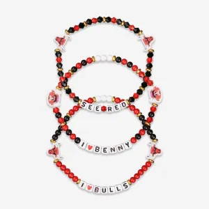 Chicago Bulls 3 Pack Friendship Bracelet