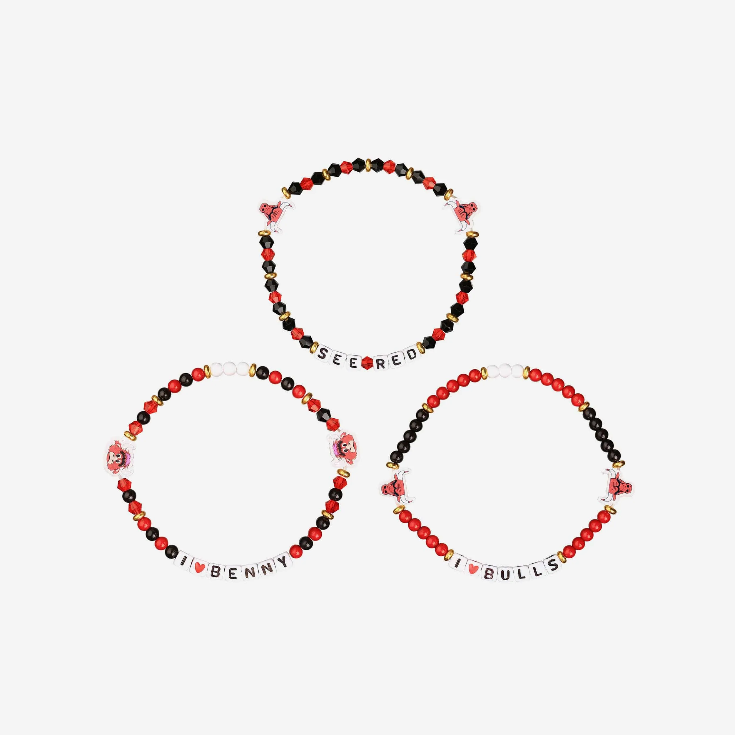Chicago Bulls 3 Pack Friendship Bracelet