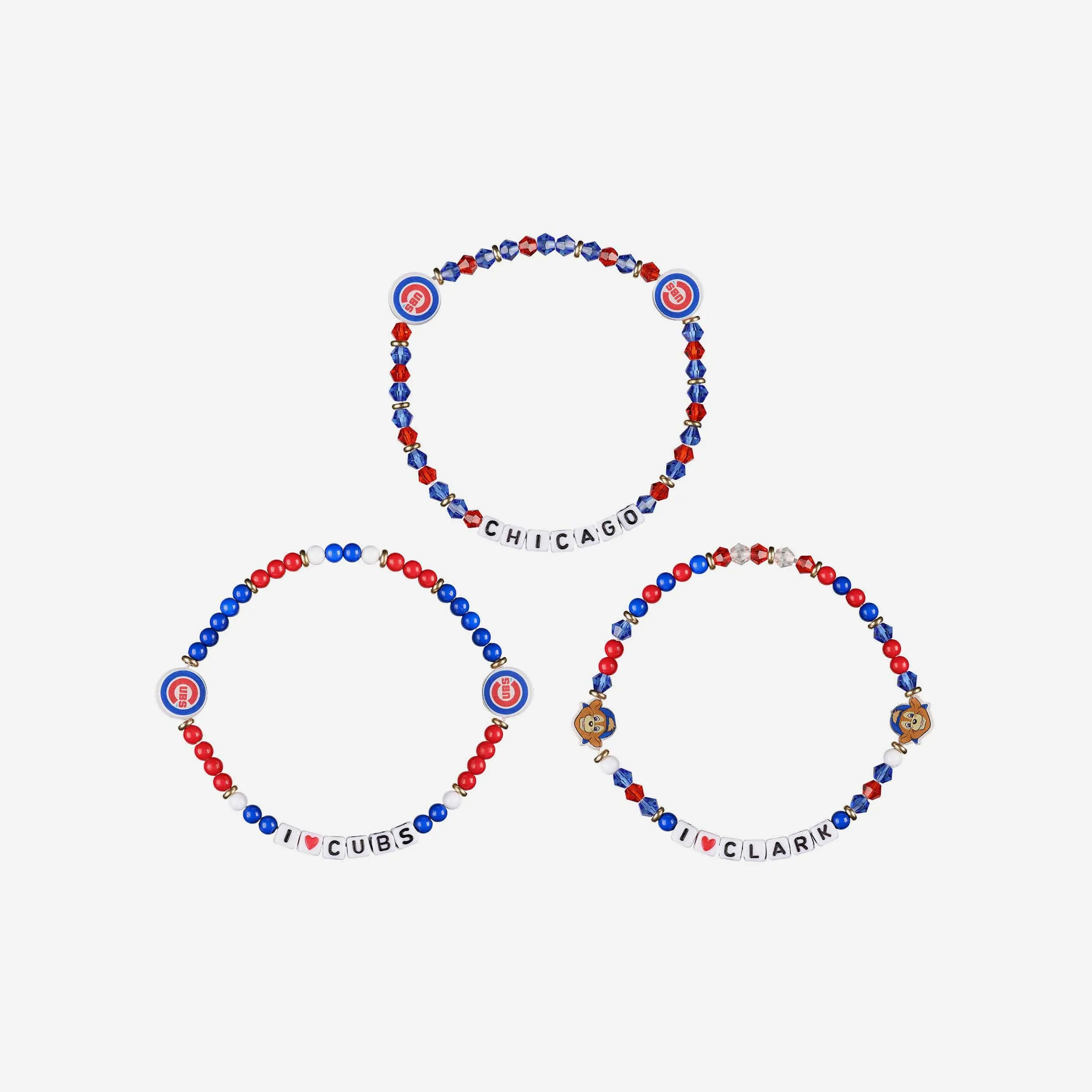 Chicago Cubs 3 Pack Friendship Bracelet