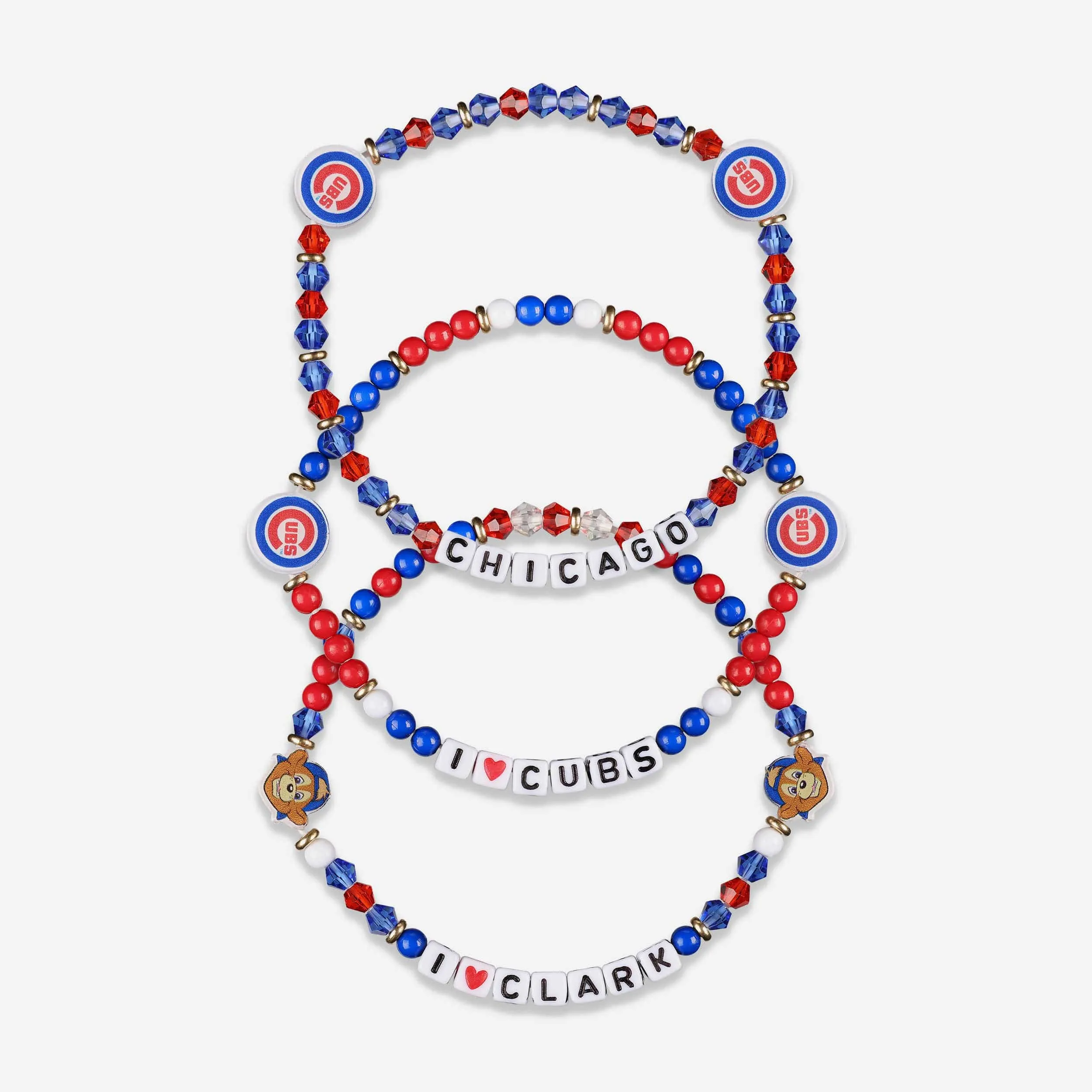 Chicago Cubs 3 Pack Friendship Bracelet