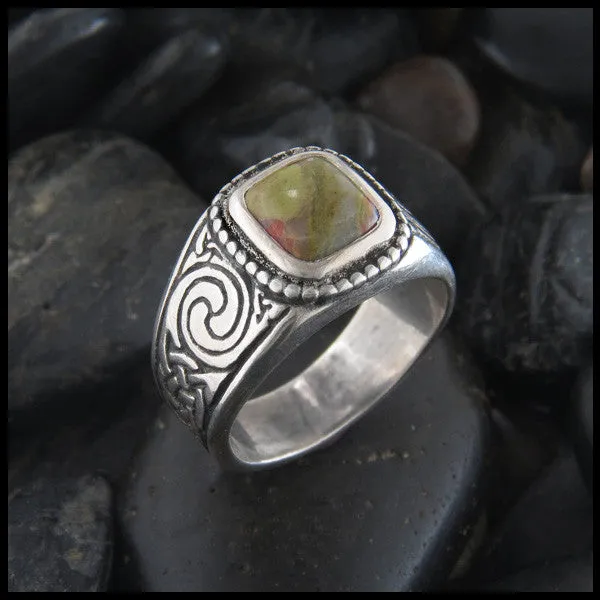 Churaich Ring with Stones in Silver