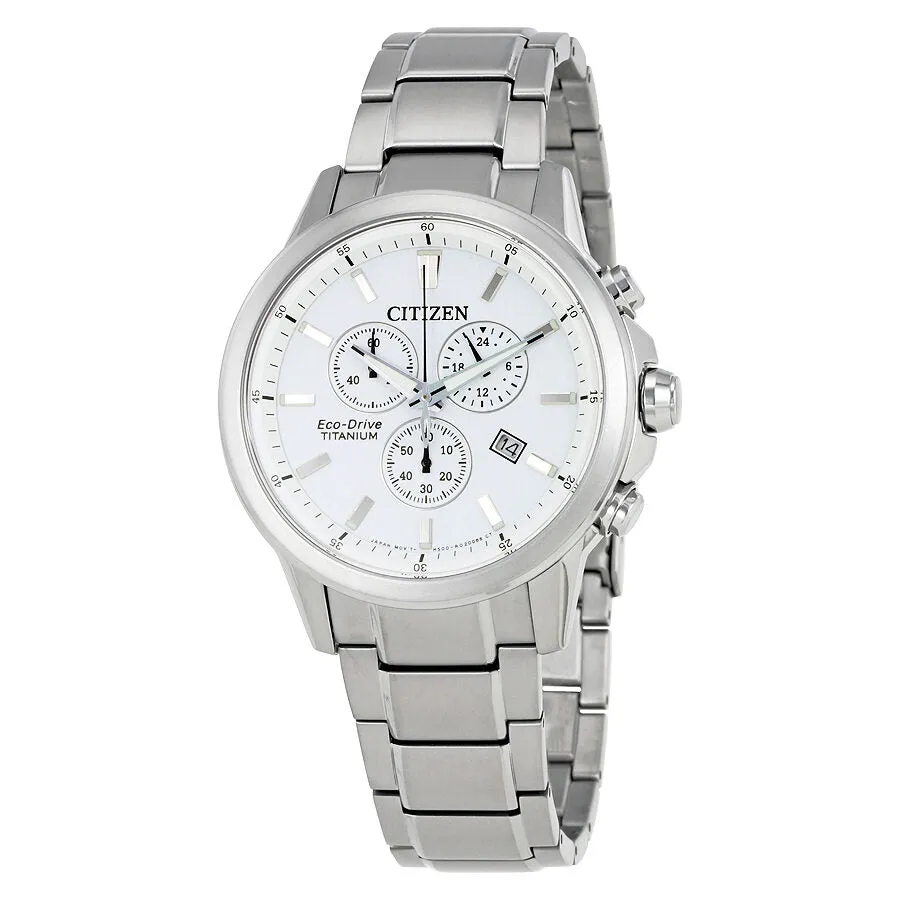 Citizen TI   IP Chronograph Silver Dial Men's Watch AT2340-56A