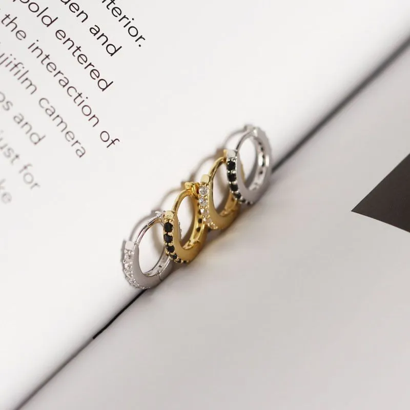 Classic Studded Huggie Earrings