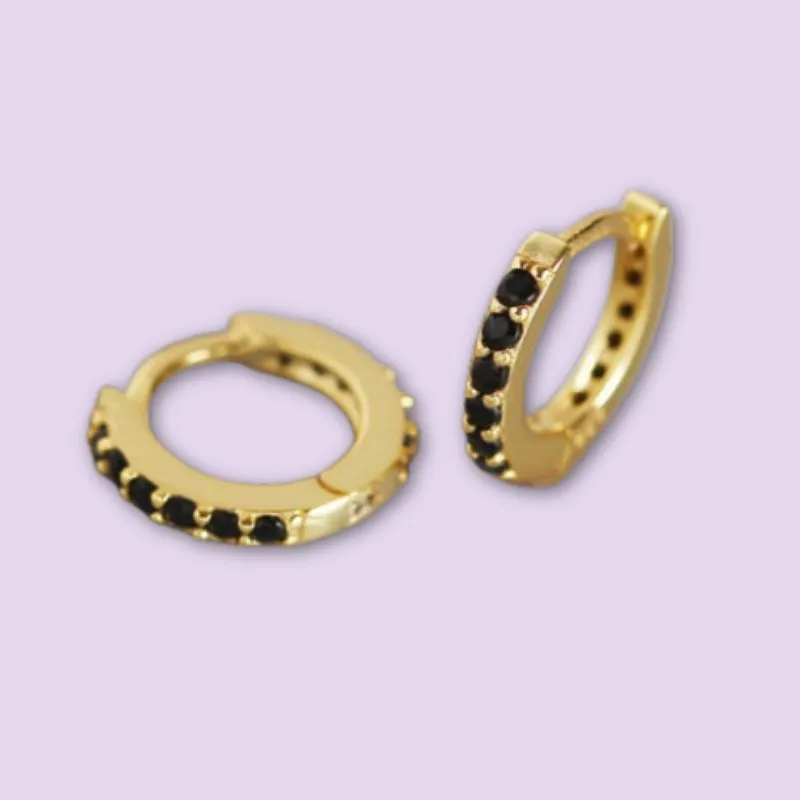 Classic Studded Huggie Earrings