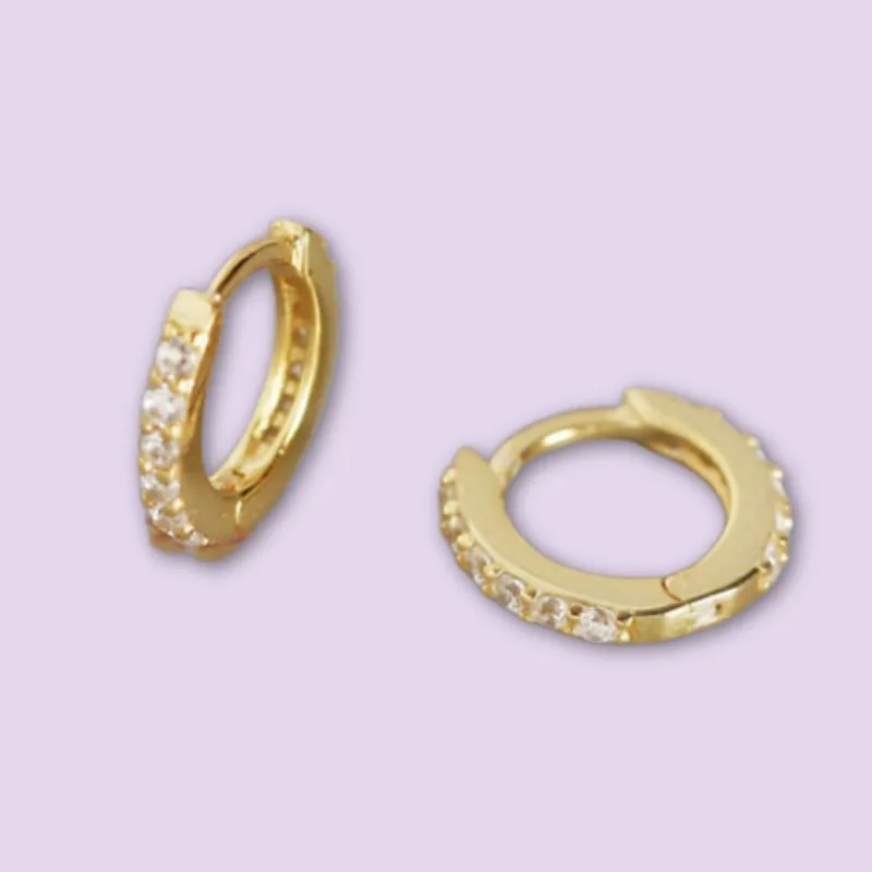 Classic Studded Huggie Earrings