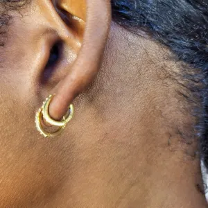 Classic Studded Huggie Earrings