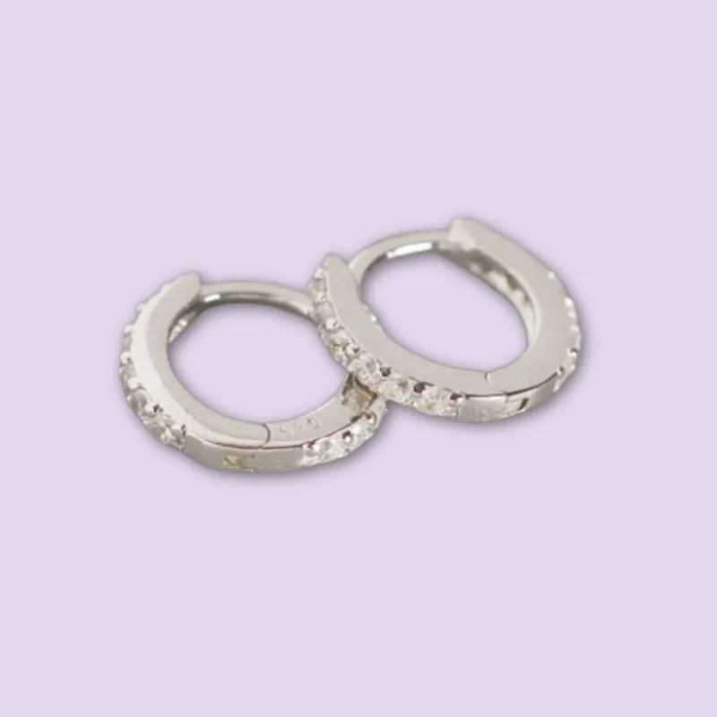 Classic Studded Huggie Earrings