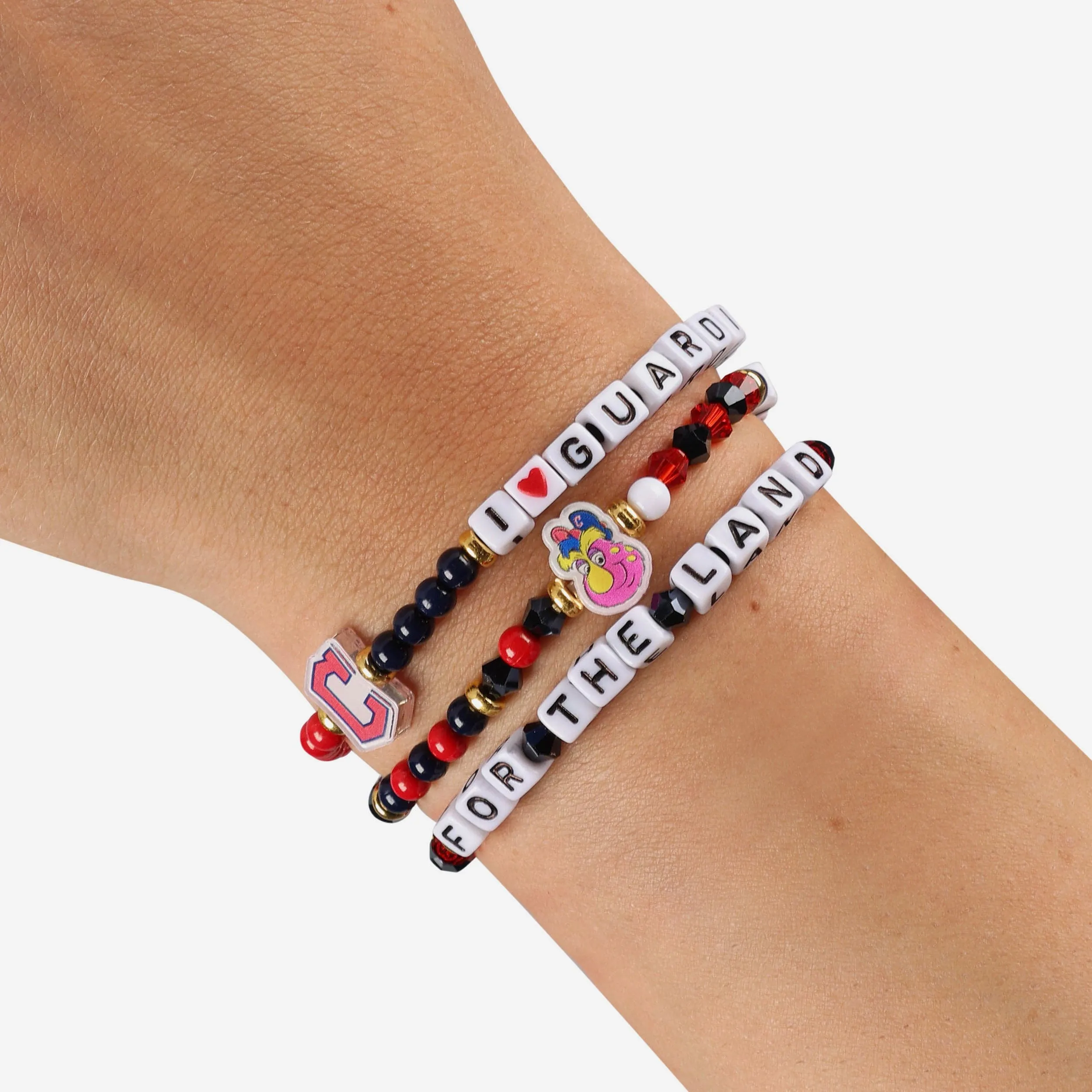 Cleveland Guardians 3 Pack Friendship Bracelet
