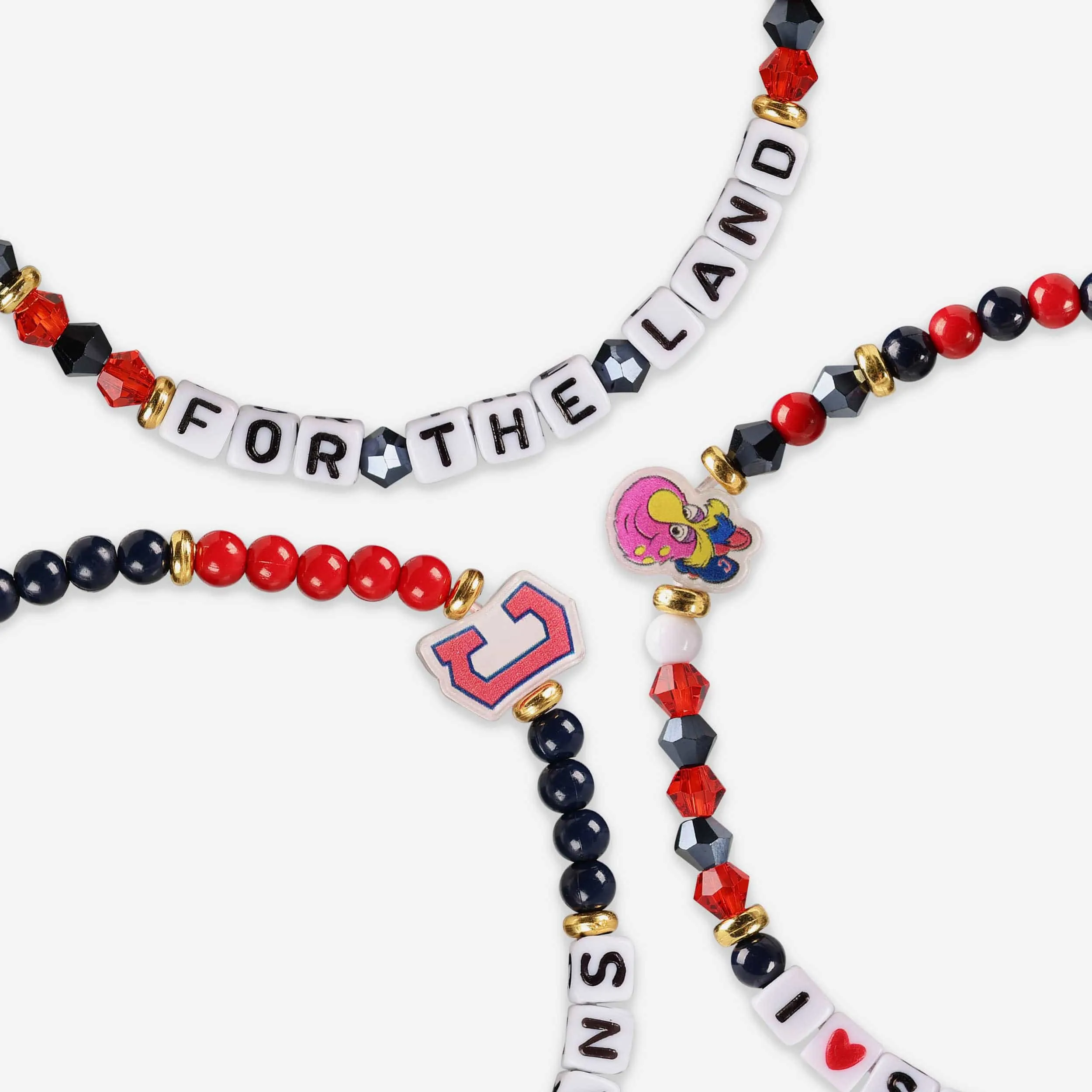 Cleveland Guardians 3 Pack Friendship Bracelet