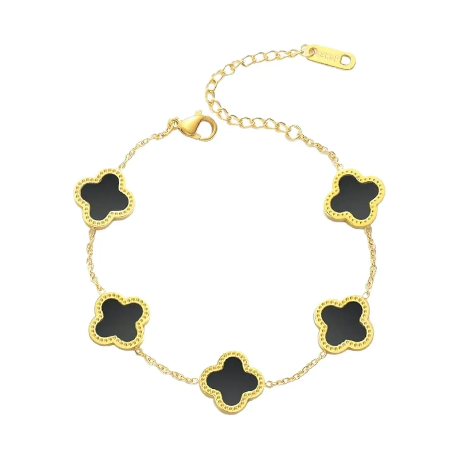 Clover Lucky Bracelet for Women White/Black/Red/Green Bracelets Cute Link Bracelets Jewelry Gifts Trendy for Women Teen Girls Bracelet Vancleef Bracelet