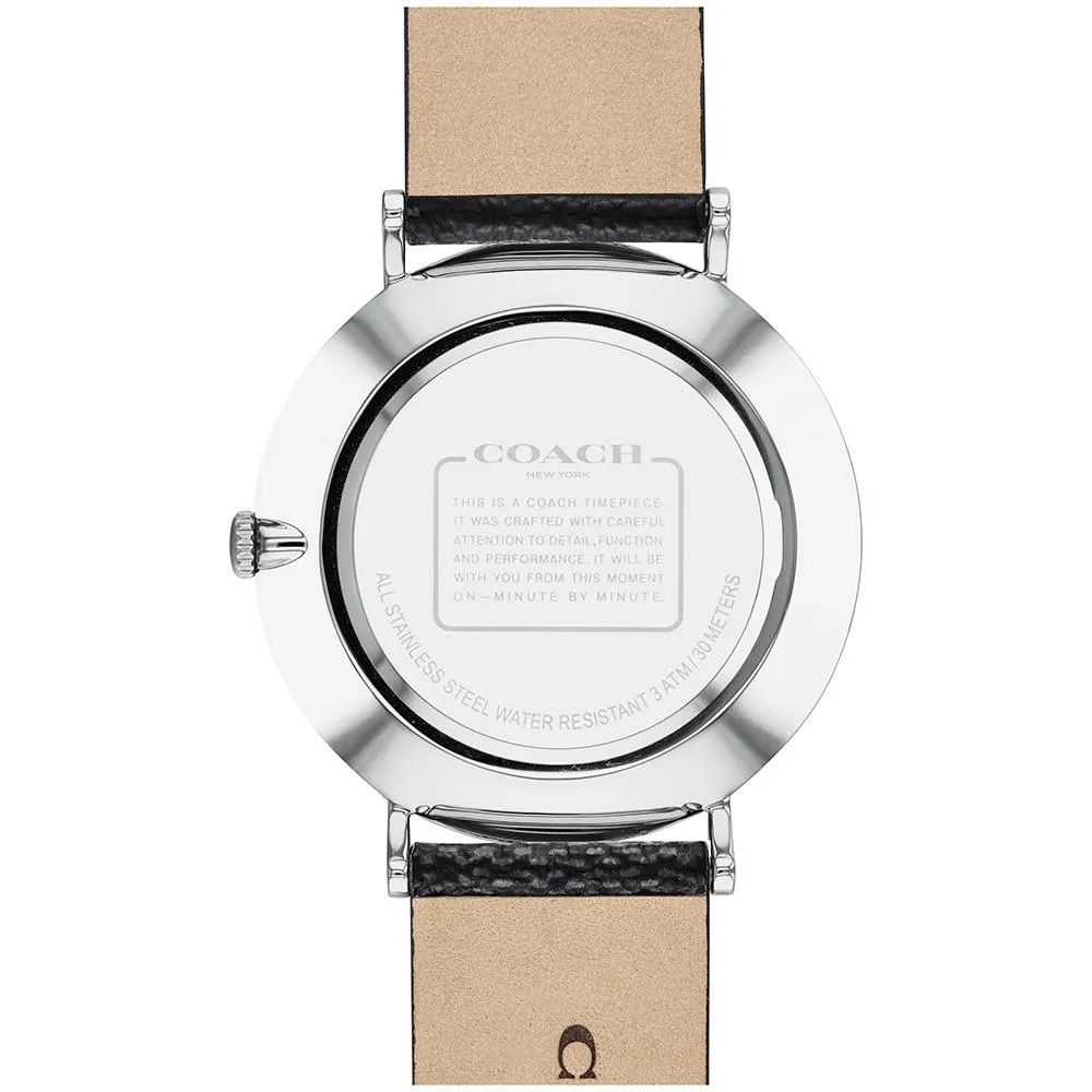 Coach Charles Casual Black Leather Men's Watch 14602157