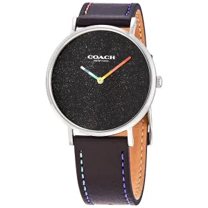 Coach Perry Quartz Black Dial Black Leather Ladies Watch 14503033