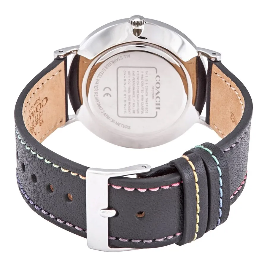 Coach Perry Quartz Black Dial Black Leather Ladies Watch 14503033