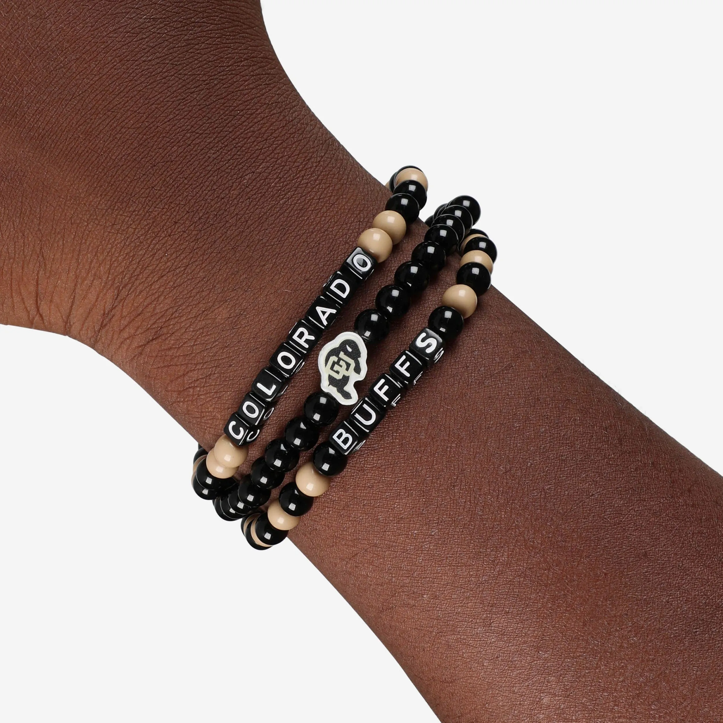 Colorado Buffaloes 3 Pack Beaded Friendship Bracelet