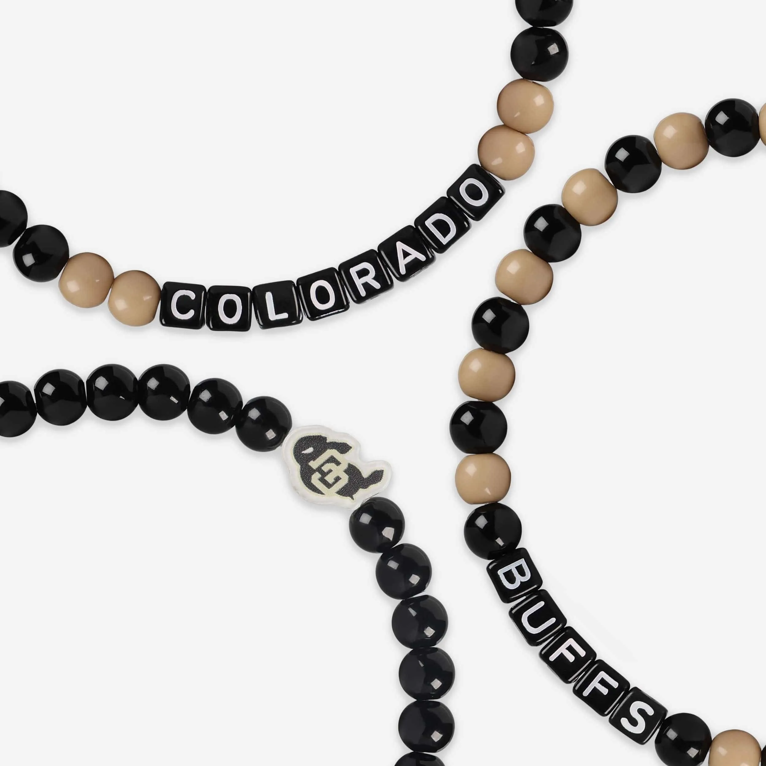 Colorado Buffaloes 3 Pack Beaded Friendship Bracelet