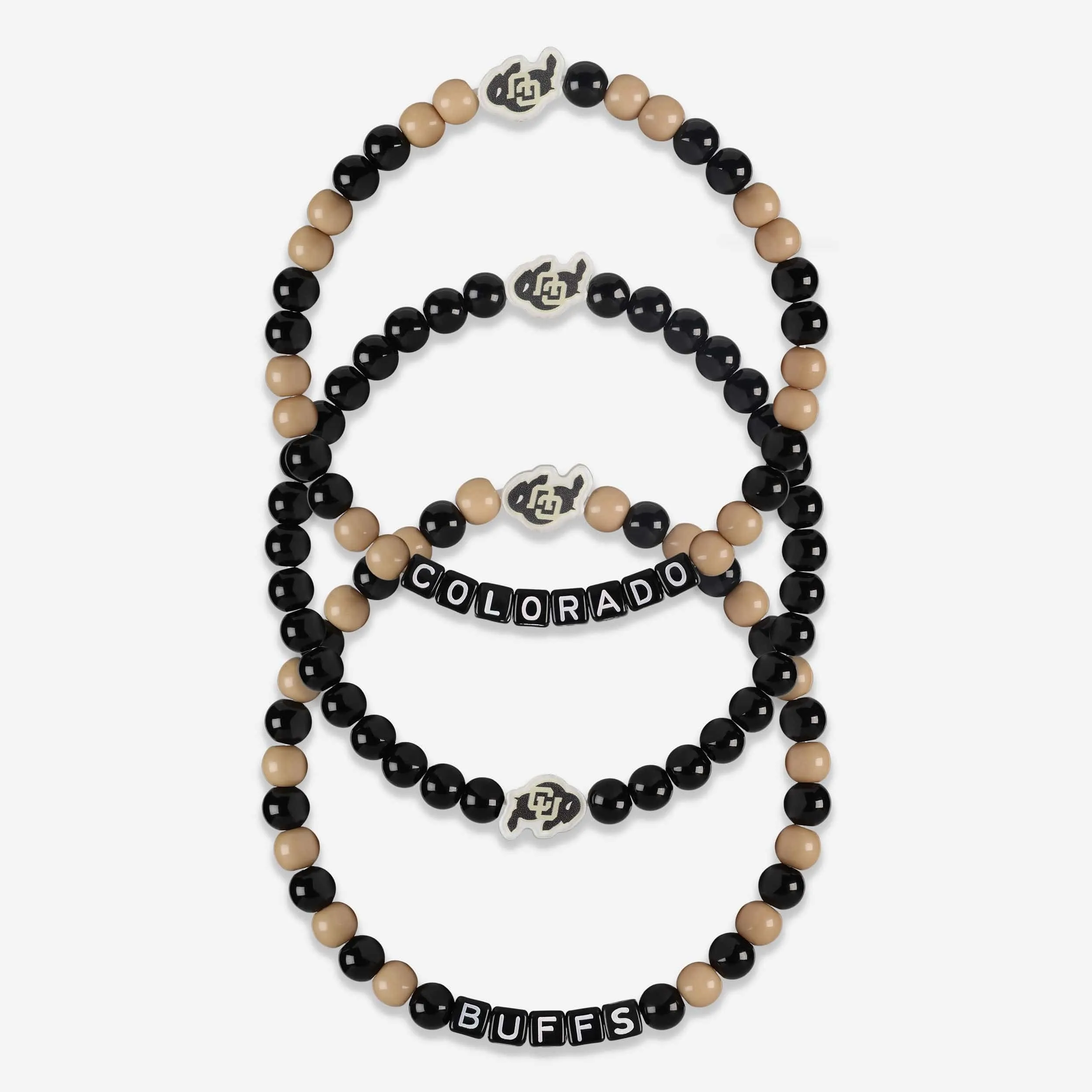 Colorado Buffaloes 3 Pack Beaded Friendship Bracelet