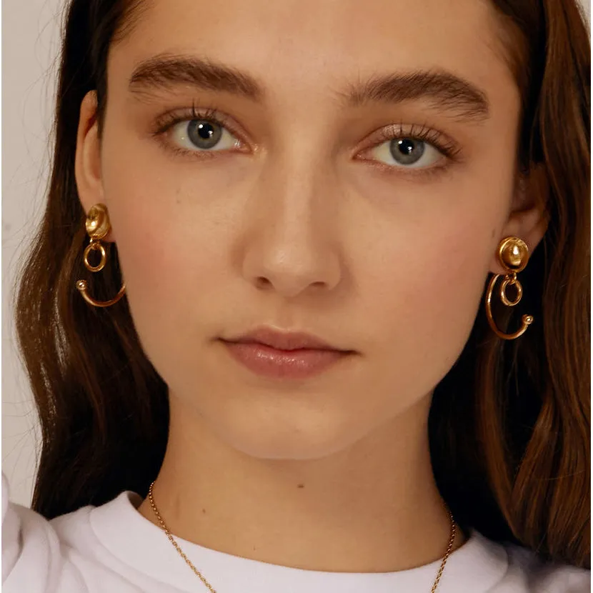Composition Ear Jacket in Gold
