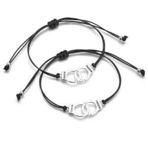 Couple Handcuffs Bracelets Friendship Card Bracelets Bracelets