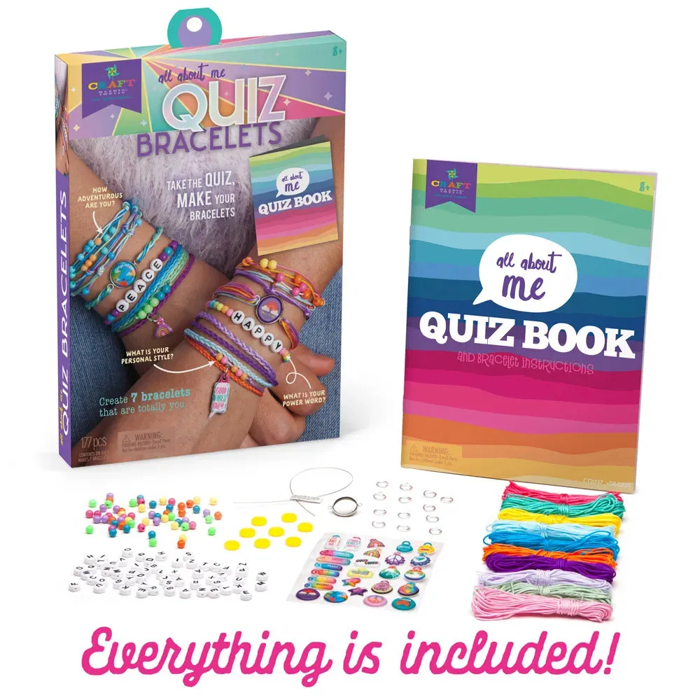 Craft-tastic -All about me Quiz Bracelet