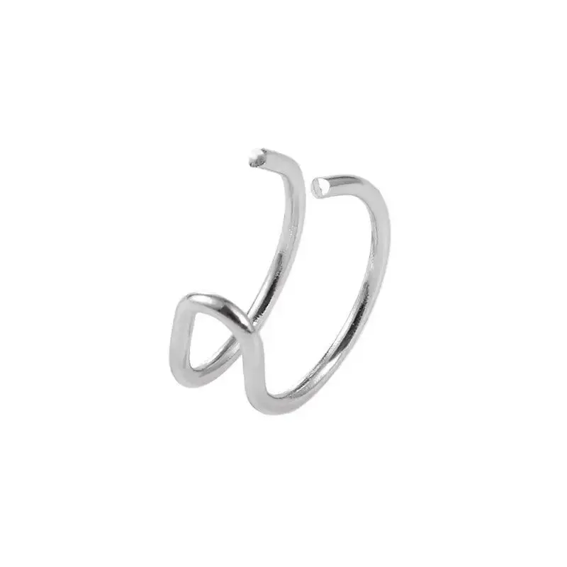 Crystal Clip Earrings For Women Zircon Earing Without Hole Jewelry Fake Earrings Single Ear Bone Clip Earings Ear Cuffs