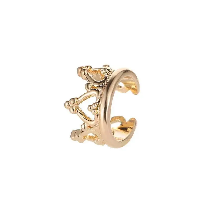 Crystal Clip Earrings For Women Zircon Earing Without Hole Jewelry Fake Earrings Single Ear Bone Clip Earings Ear Cuffs
