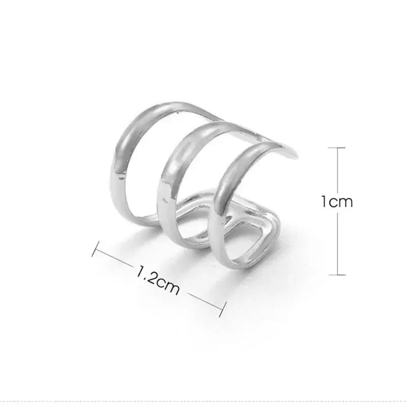 Crystal Clip Earrings For Women Zircon Earing Without Hole Jewelry Fake Earrings Single Ear Bone Clip Earings Ear Cuffs