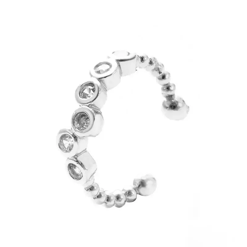 Crystal Clip Earrings For Women Zircon Earing Without Hole Jewelry Fake Earrings Single Ear Bone Clip Earings Ear Cuffs