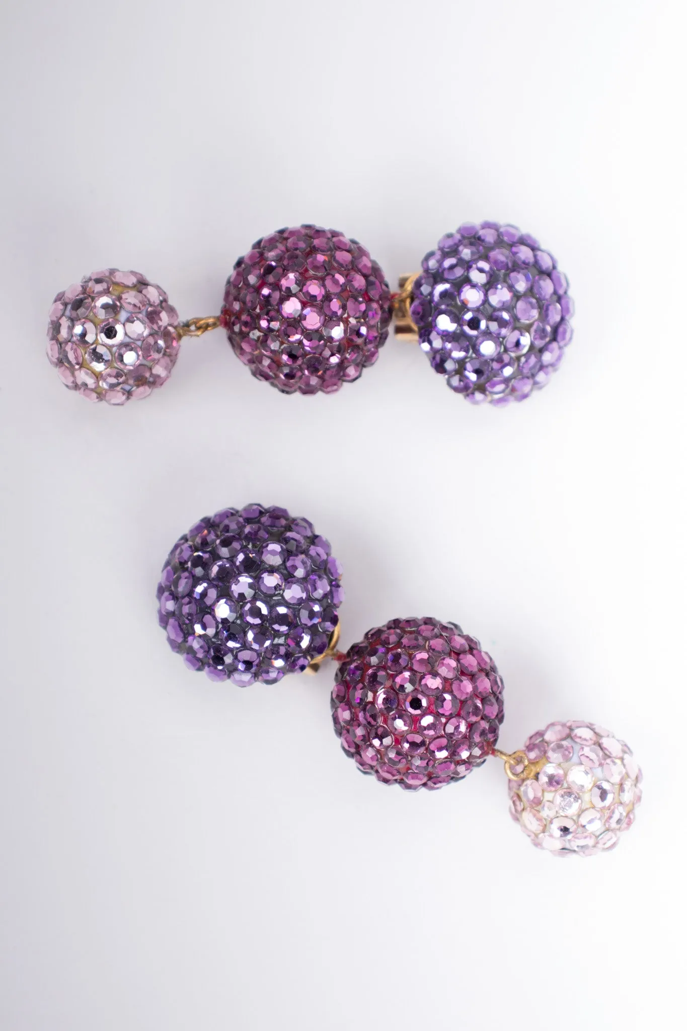 Crystal Ombré Ball Drop Earrings
