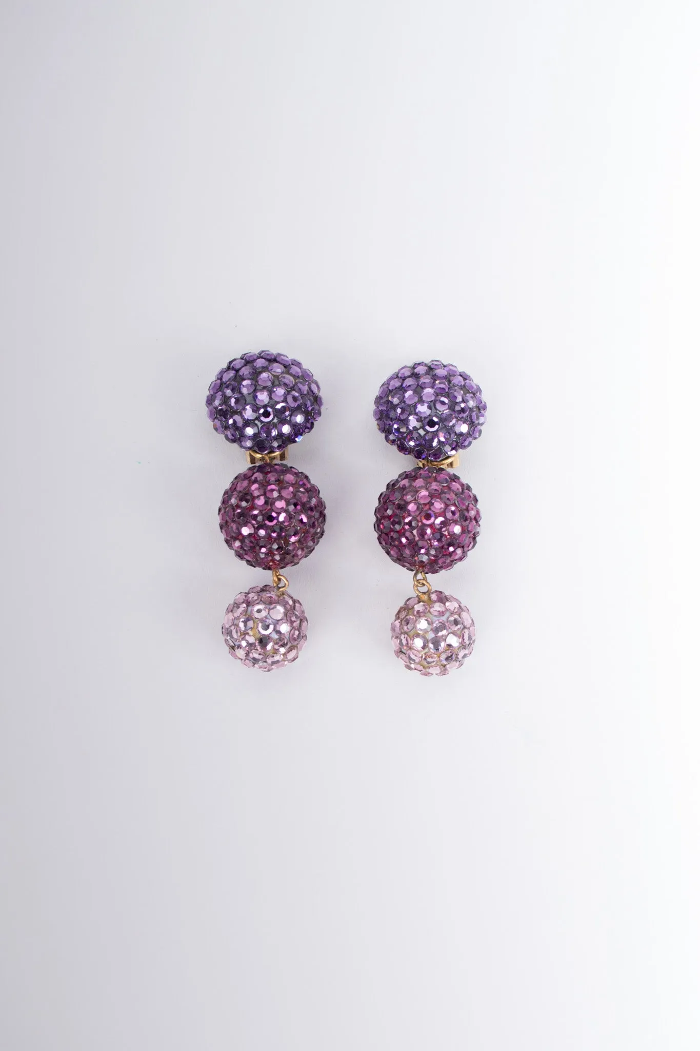 Crystal Ombré Ball Drop Earrings
