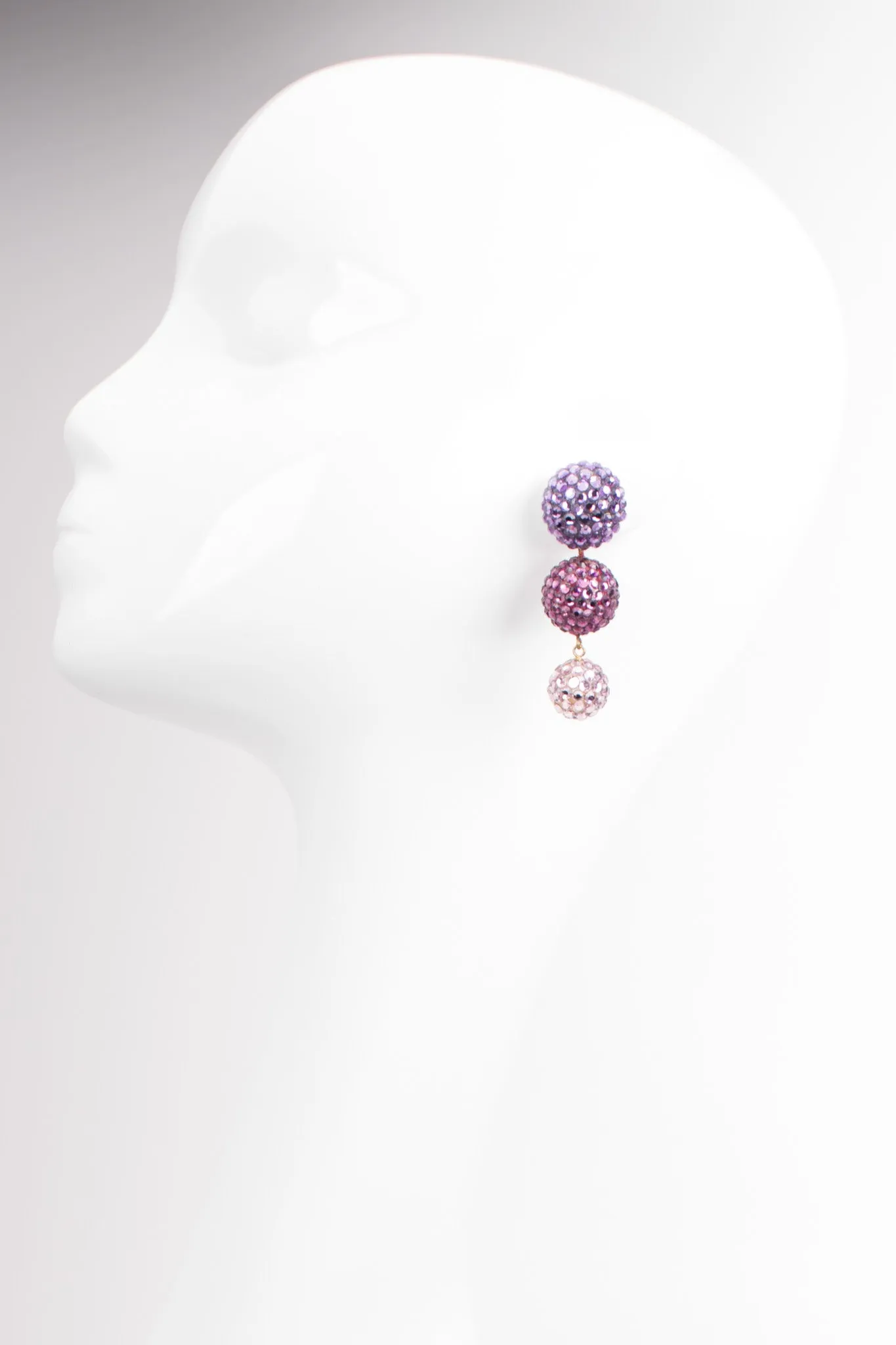 Crystal Ombré Ball Drop Earrings