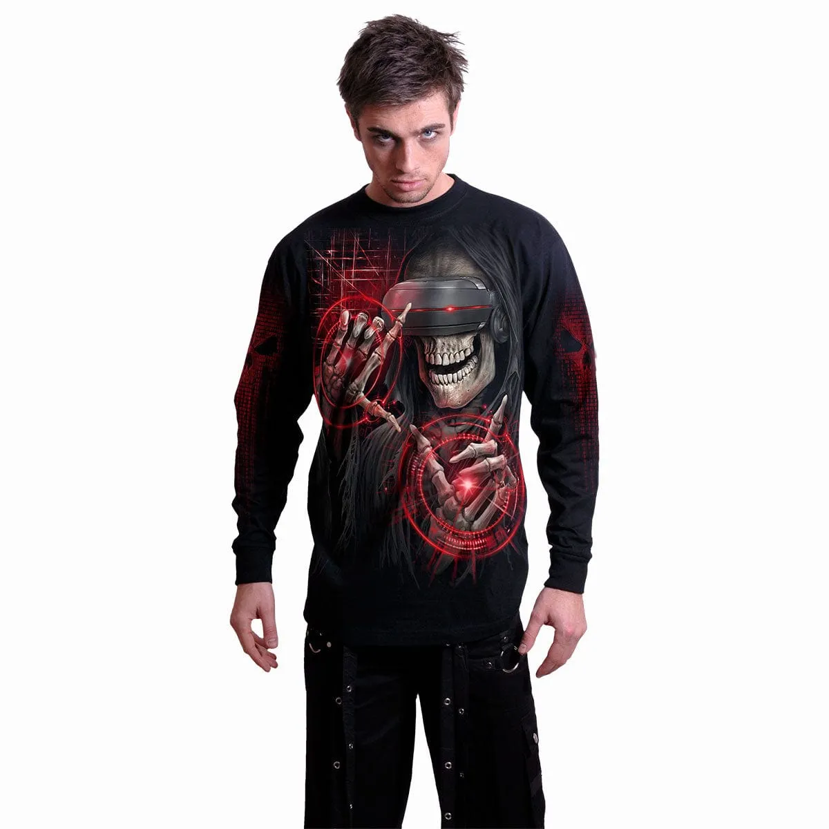 CYBER DEATH - Longsleeve T-Shirt Black