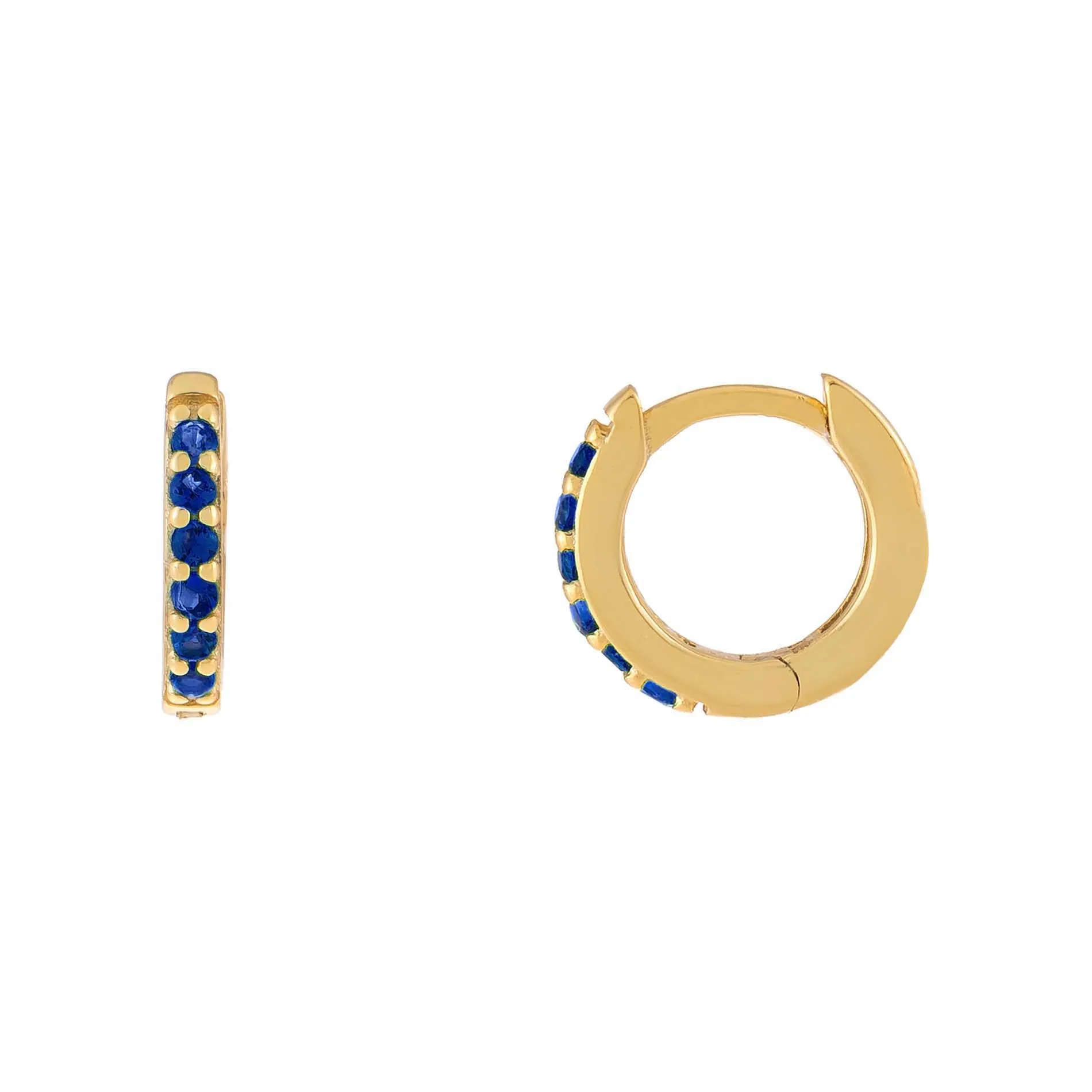 CZ Colored Huggie Earring