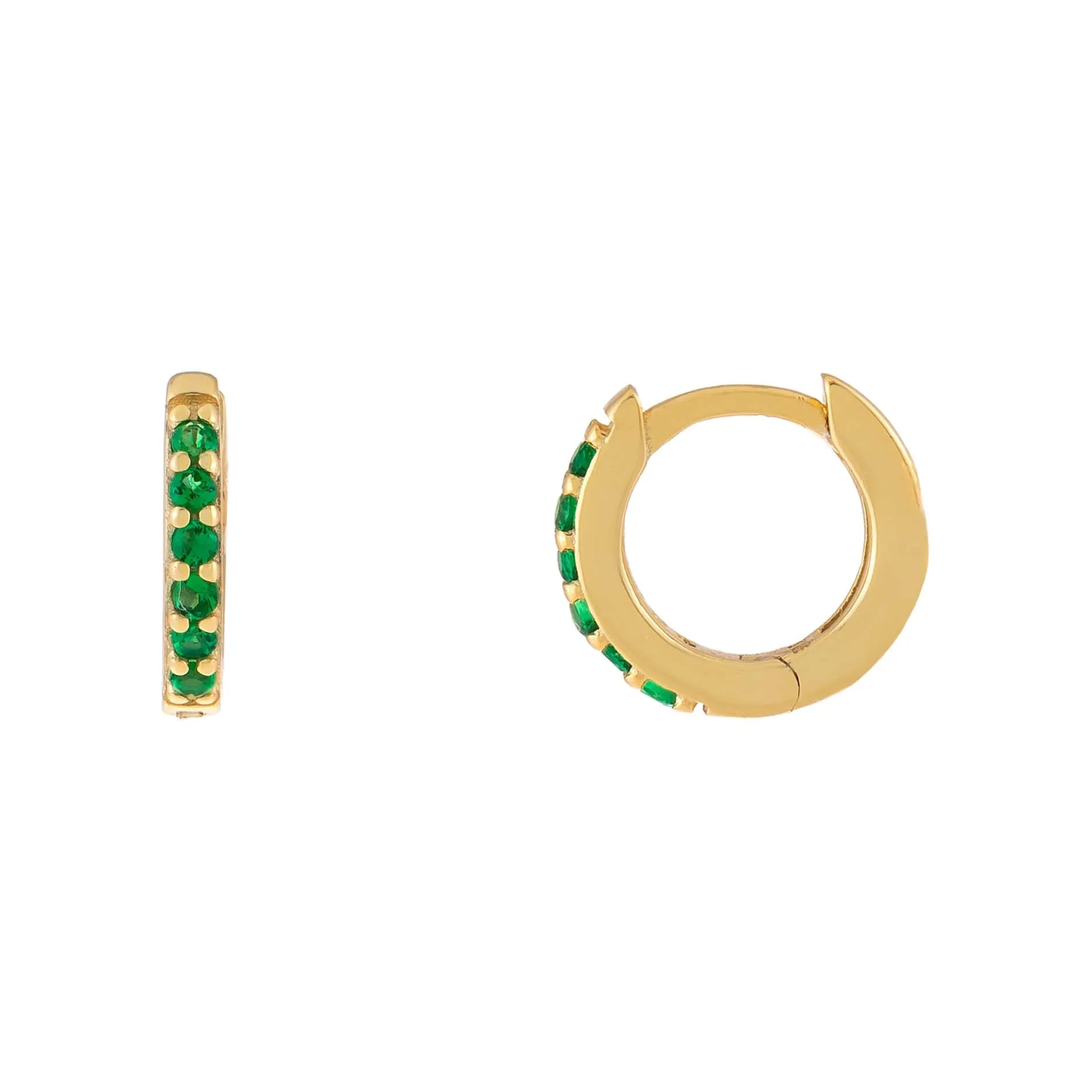 CZ Colored Huggie Earring