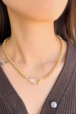 CZ Lobster Clasp Necklace