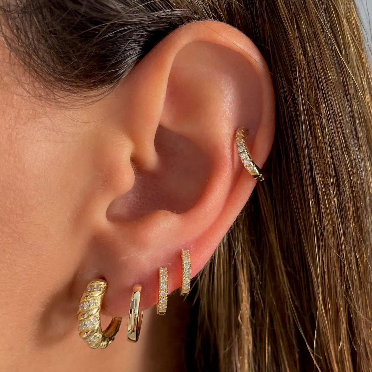 CZ Mini Huggie Earring